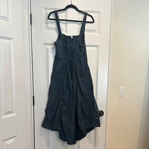 Chic Sleeveless Dark Gray Maxi Dress